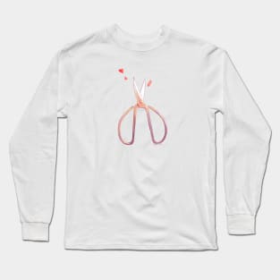 scissors cut Long Sleeve T-Shirt